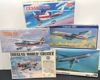 NEW! Model Airplane Kits * Cessnas; Convair 880; Douglas World Cruiser