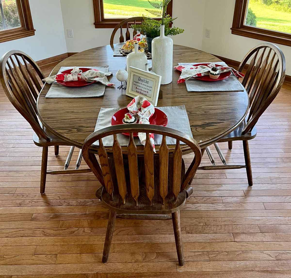Table decor not for sale