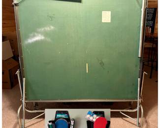 Ping pong table and paddles