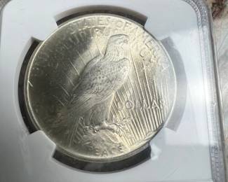 1924 Peace Silver Dollar, NGC MS66