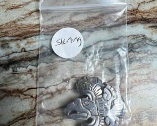 Vintage Taxco Sterling Silver Eagle Brooch