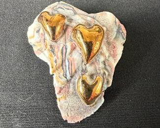 Shards Ceramic Design Studio Brooch by Maralyn ReedWood