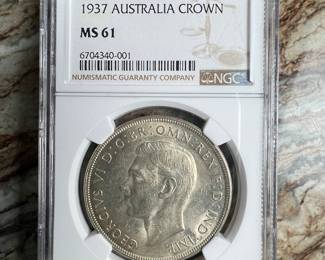 1937 Australia Crown (George VI Coronation) NGC MS61