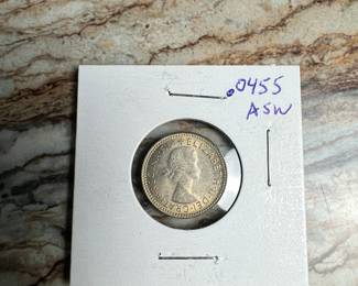 1962 Australian Elizabeth II Silver Sixpence