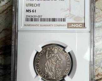 1785 Netherlands Utrecht 10 Stuivers NGC MS61