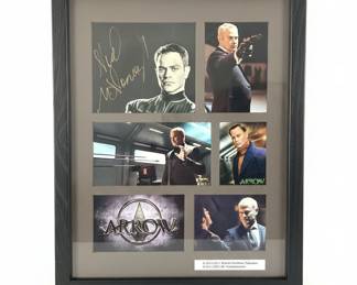 Neal McDonough Signed 'Arrow' Damien Darhk Matted Display