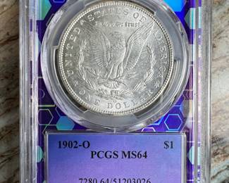 1902-O Morgan Silver Dollar PCGS MS64