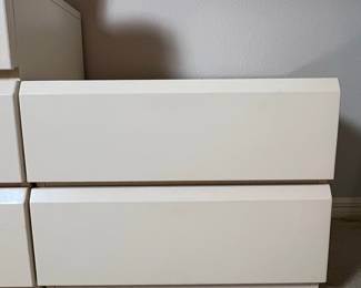 Lane Furniture Postmodern White Lacquered Nightstand