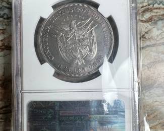 1904 Panama 50 Centesimos de Balboa (NGC AU 58)
