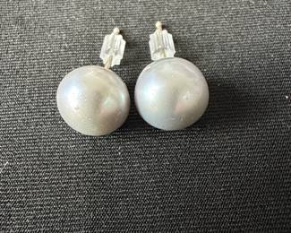 Sterling Silver Pearl Earrings