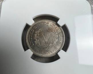 1883 Liberty Head 'No Cents' Nickel, NGC MS 62