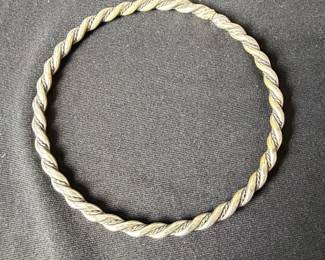 Vintage Twisted Rope Bangle Bracelet