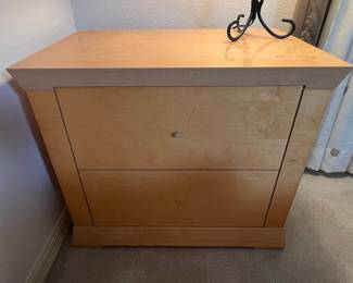 Contemporary Italian Two-Drawer Nightstand