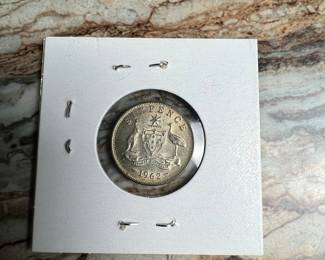 1962 Australian Elizabeth II Silver Sixpence