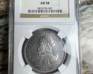 1904 Panama 50 Centesimos de Balboa (NGC AU 58)