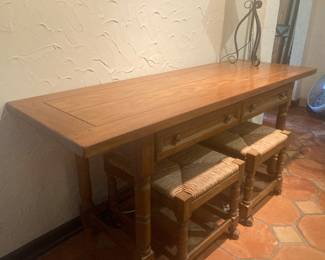 Console table by Drexel.