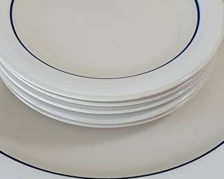 Gibson Housewares "Blue Line" Dinner Plates
