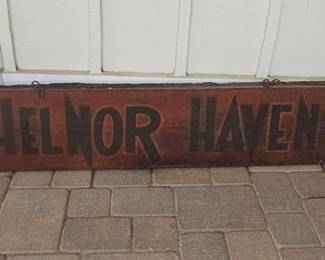 Vintage Folk Art Sign 1940 Hand Painted