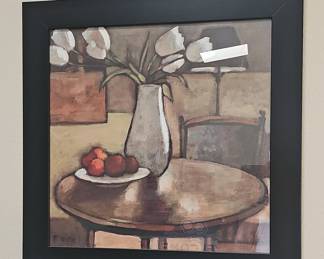 Still Life with Tulips and Fruit by Fara