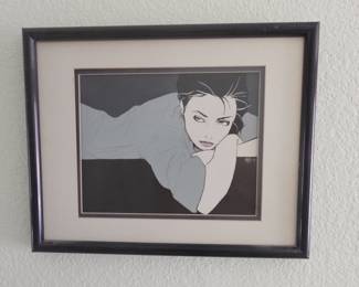 Figurative Art Print by Patrick Nagel