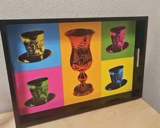 Andy Warhol "Mao" Series Inspired Serving Tray
