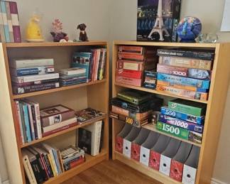 Assorted Books and Jigsaw Puzzles