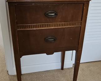 Vintage Wooden Sewing Cabinet