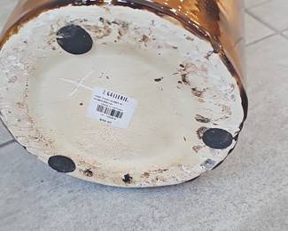 Large Glazed Ceramic Floor Vase