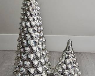 Pottery Barn Mercury Glass Christmas Trees