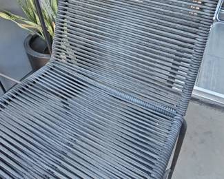 Outdoor Rope Bar Stools & Cocktail Table