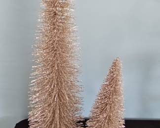Glitter Bottle Brush Trees Set