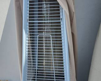 Pyramid Patio Heater with Wheels and Cover