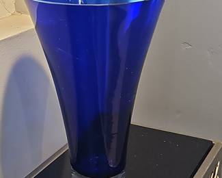 Cobalt Blue "2-458/24" Glass Vase