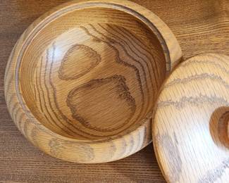 Oak Lidded Bowl