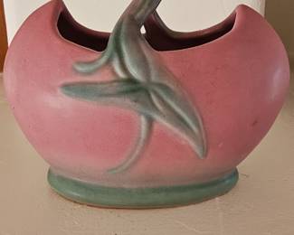 Roseville Pottery Water Lily Basket