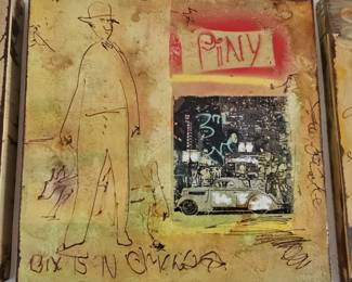 Bix Beiderbecke Mixed Media Art Panel by Tim Yanke