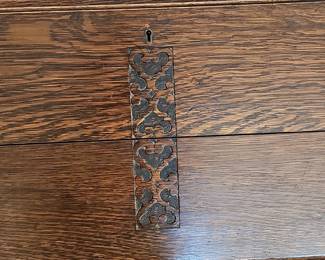Antique Jacobean Style Oak Secretary Desk