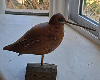Will and Kay Lake Hand-Carved Long-Billed Dowitcher