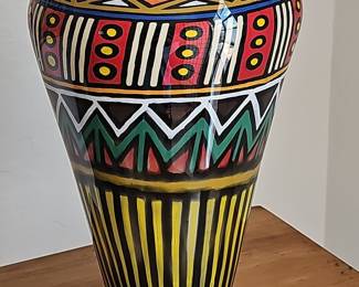 Heath Art Glass Large Decorative Vase