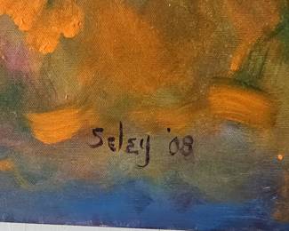 Three Dancers Painting by S. Selsey '08
