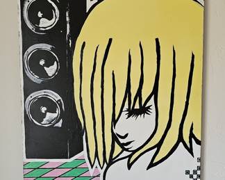 Sophia G. "Soundwave" Acrylic Painting