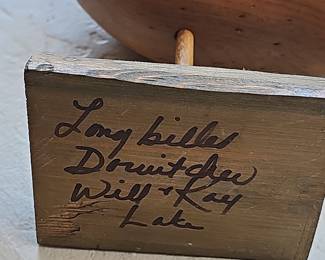 Will and Kay Lake Hand-Carved Long-Billed Dowitcher