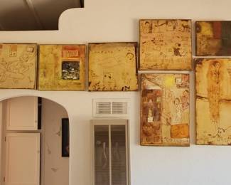 Contemporary Mixed Media Gallery Wall Art