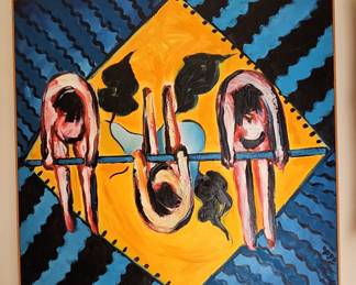 Anna Tenkin "Sloth" Painting