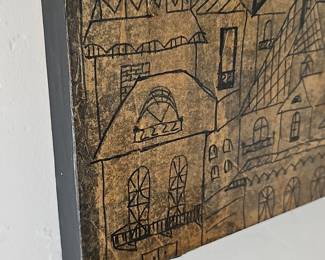 Mid-Century Modern Mixed Media Wall Art