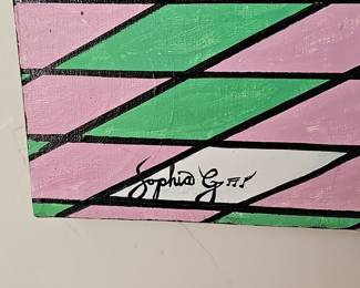 Sophia G. "Soundwave" Acrylic Painting