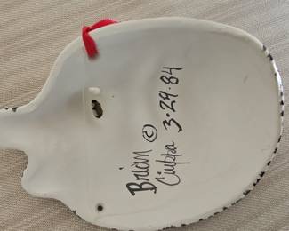 Brian Ciuppa Signed Ceramic Zebra Mask
