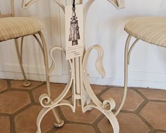 Antique Wrought Iron Ice Cream Parlor Bistro Set