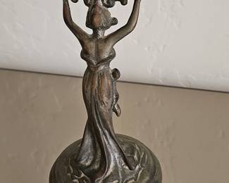Art Nouveau Figural Vanity Mirror with Female Figure