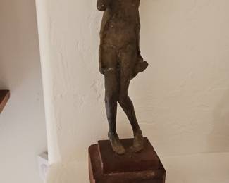 Bronze Figural Sculpture of a Standing Woman